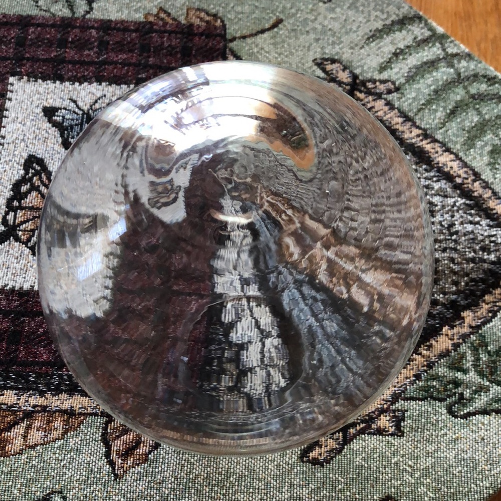 Glass Teardrop bud vase 6” tall - Picture 6 of 6